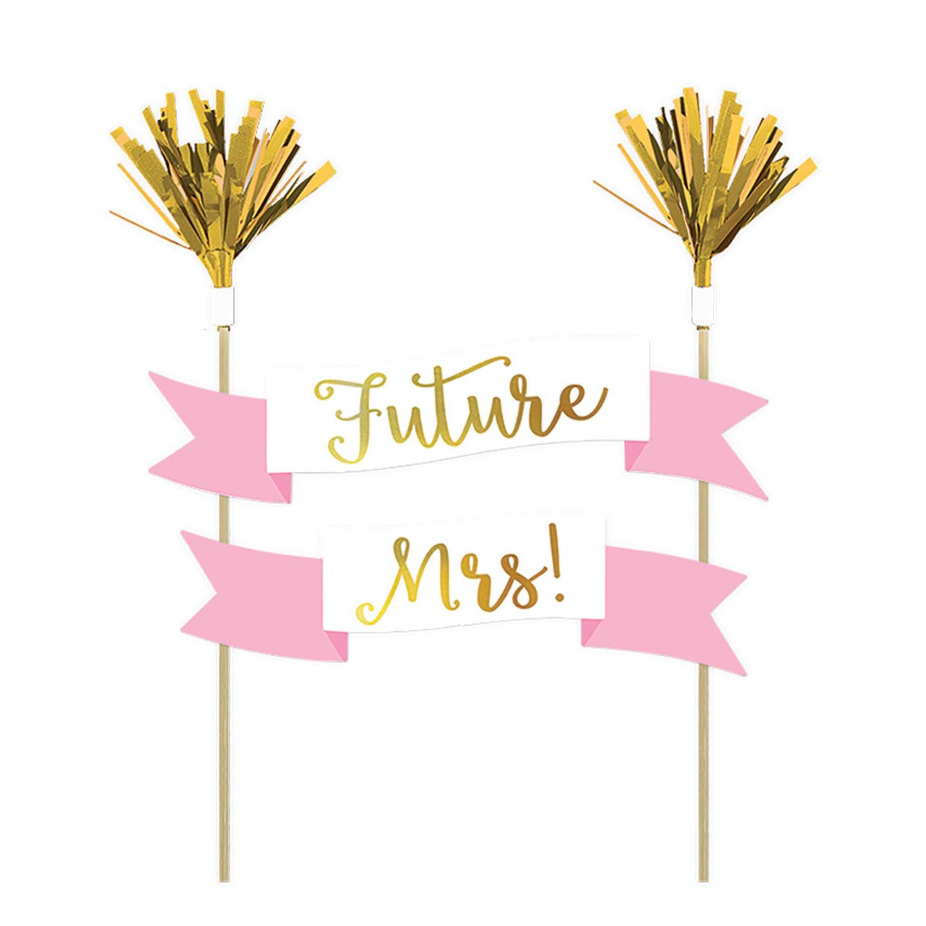 Future Mrs. Banner Cake Pick - Party Centre
