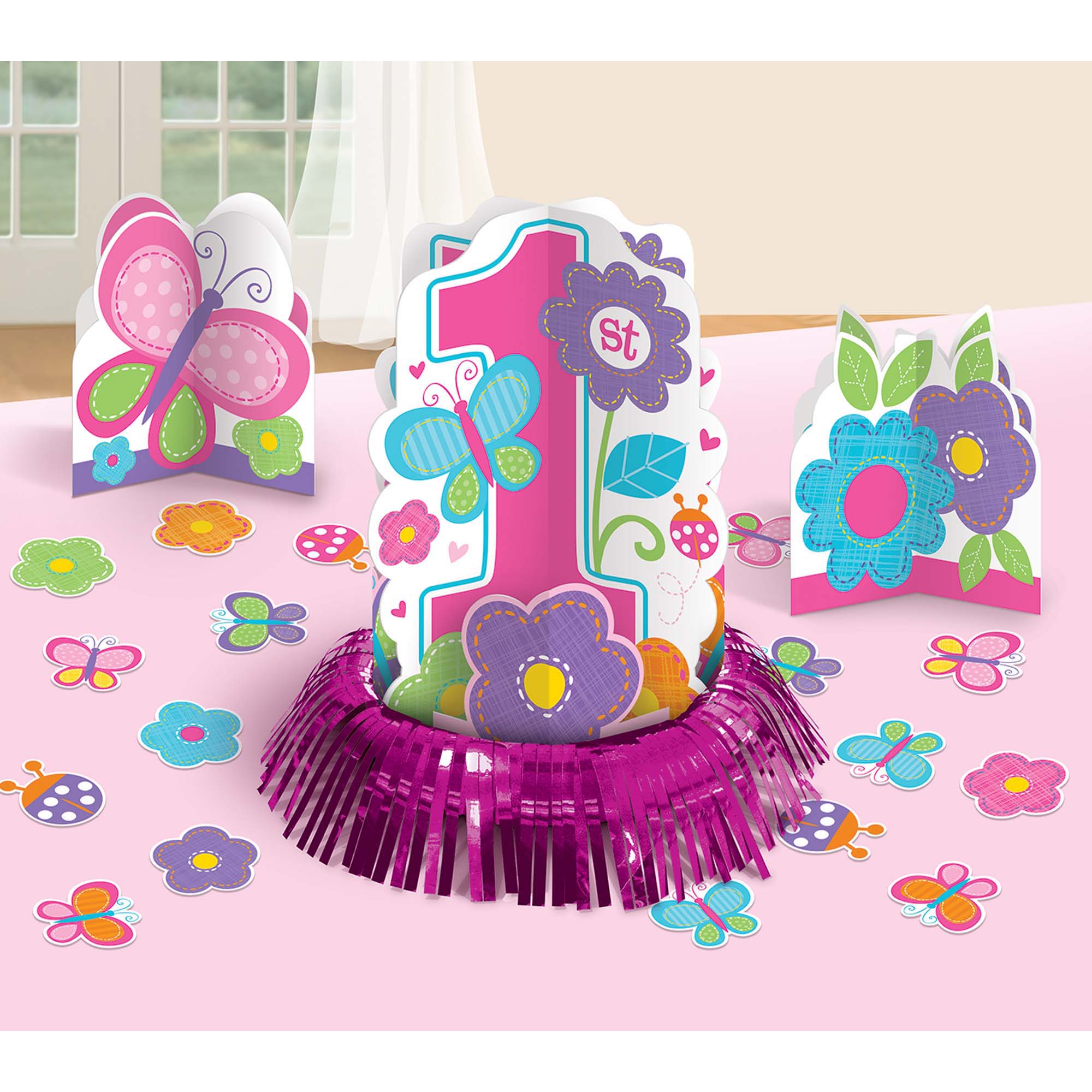 Sweet Birthday Girl Table Decorating Kit - Party Centre