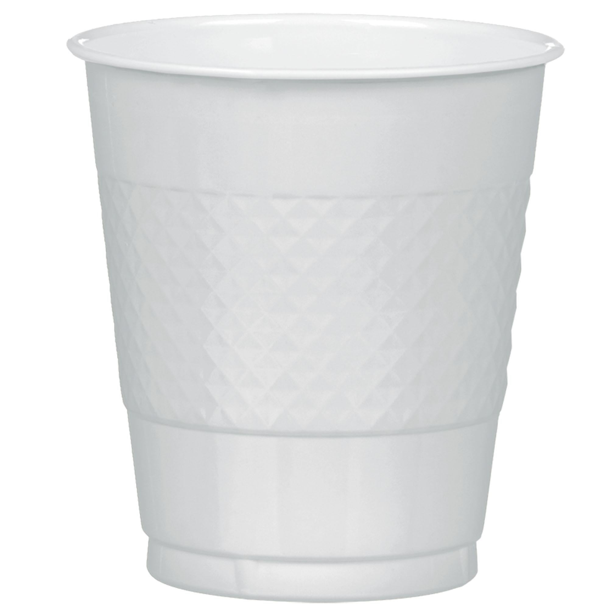 Silver Sparkle Plastic Cups 12oz, 20pcs - Party Centre