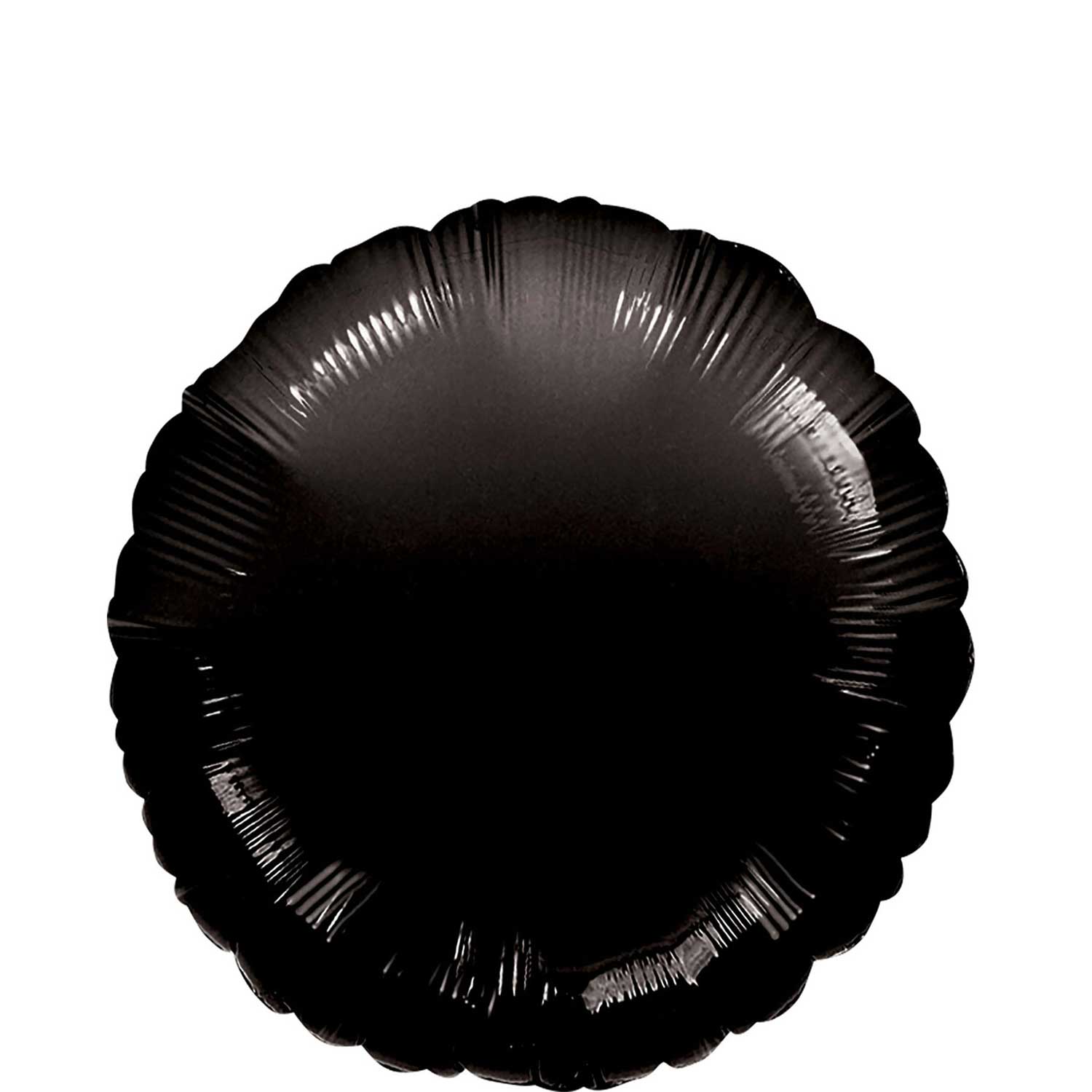 Black Round Foil Balloon 18in Balloons & Streamers - Party Centre - Party Centre