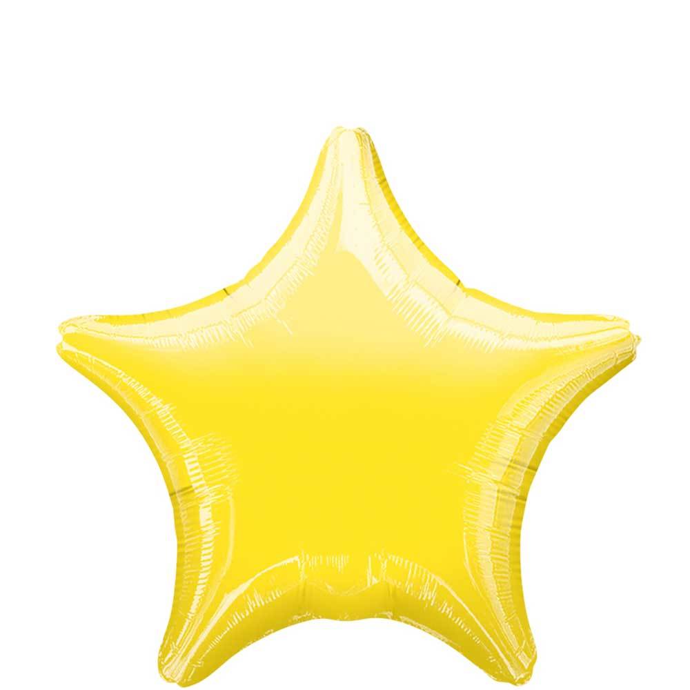Metallic Yellow Star Foil Balloon 19in Balloons & Streamers - Party Centre - Party Centre