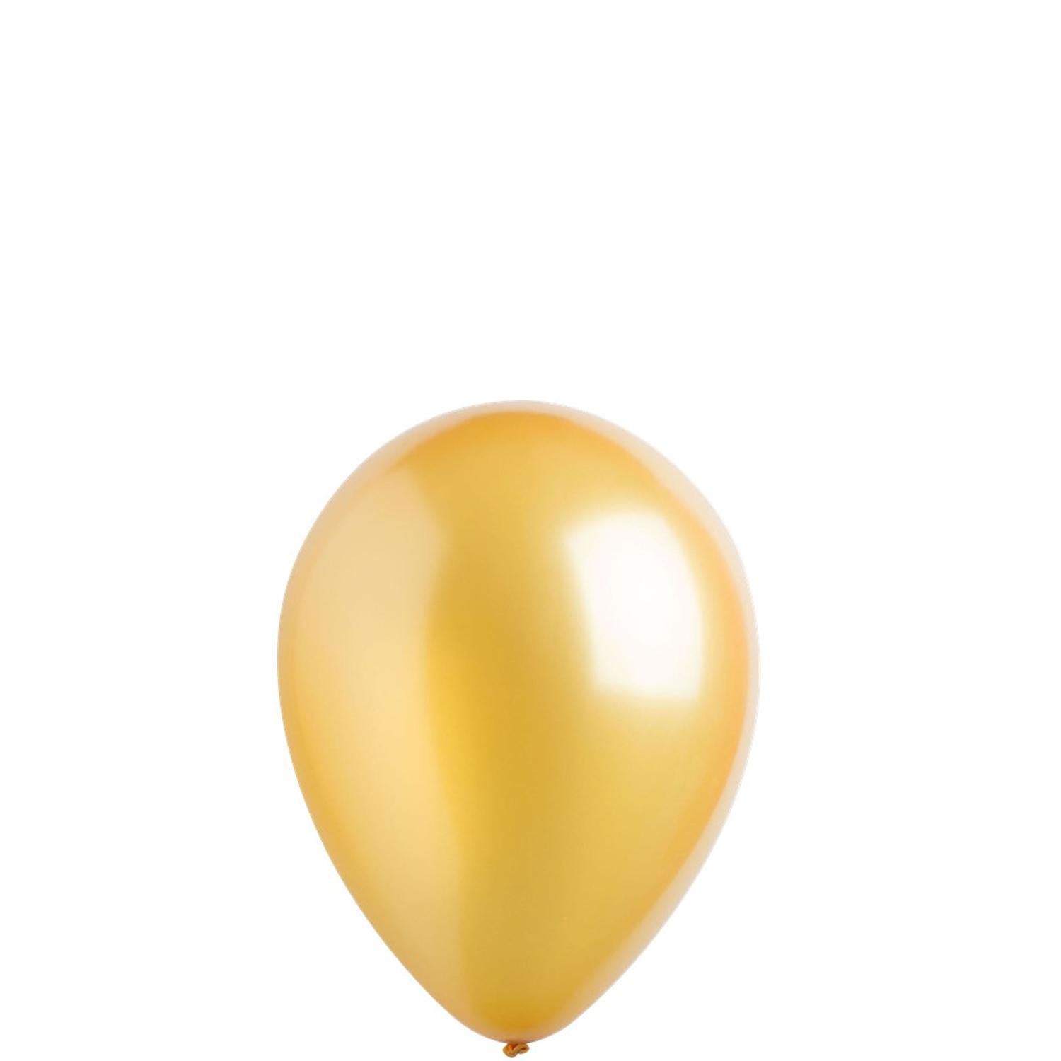 Gold Pearl Latex Balloons 5in, 100pcs Balloons & Streamers - Party Centre - Party Centre