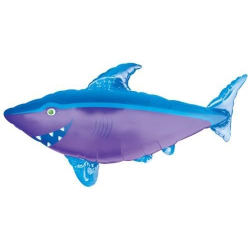 Shark Foil Balloon 41 x 23in Balloons & Streamers - Party Centre - Party Centre
