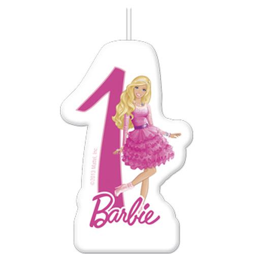 Barbie Sparkle Numeral Candle No. 1 Party Accessories - Party Centre - Party Centre