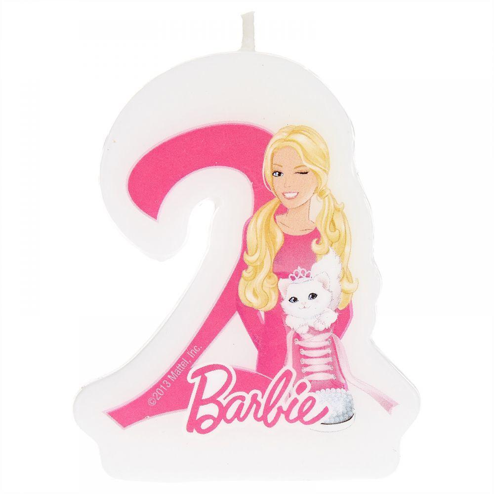Barbie Sparkle Numeral Candle No. 2 Party Accessories - Party Centre - Party Centre