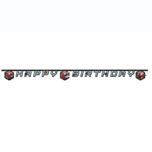 Ultimate Spiderman Web Warriors Happy Birthday Banner Decorations - Party Centre - Party Centre