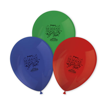 PJ Mask Printed Latex Balloons 11in, 8pcs Balloons & Streamers - Party Centre - Party Centre
