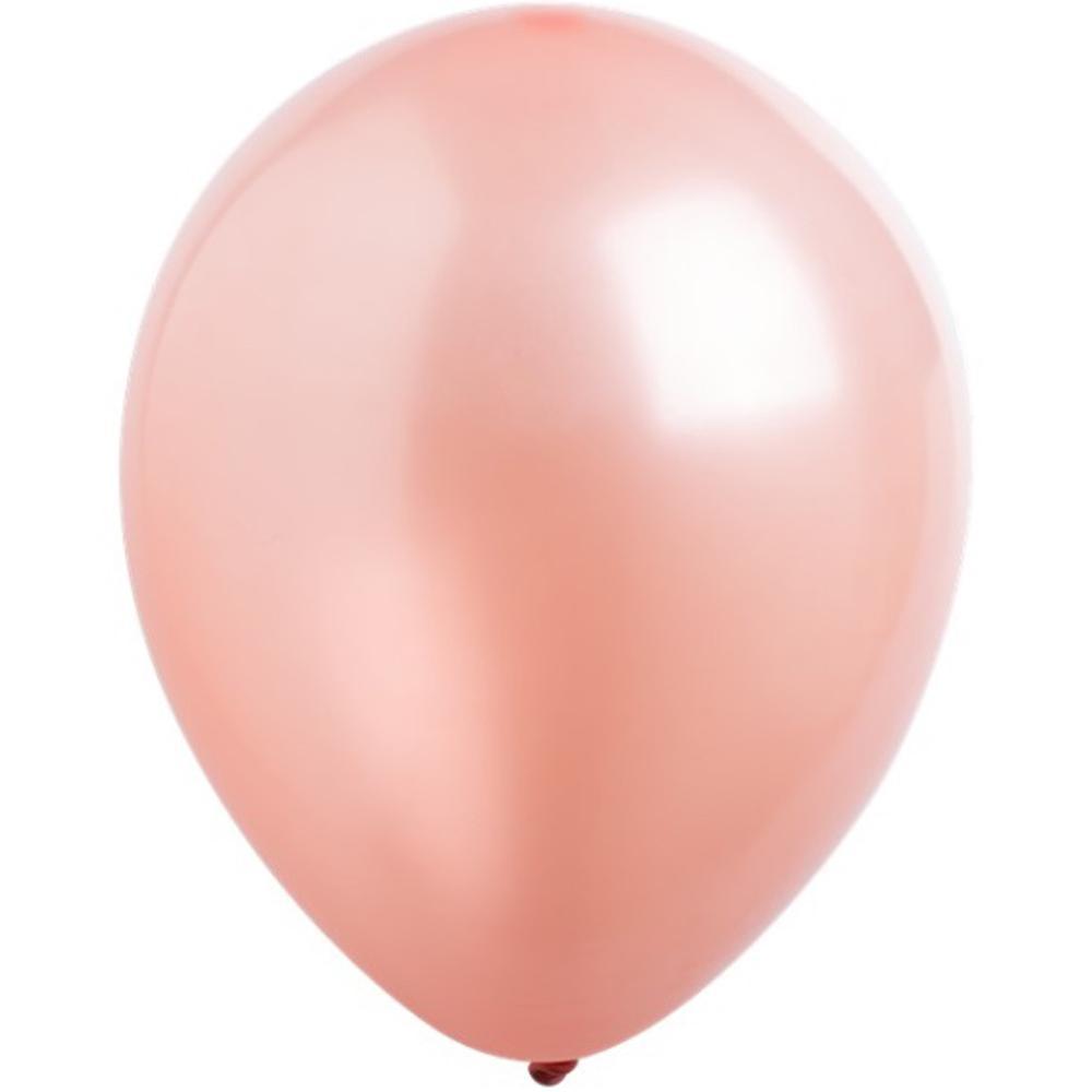 Rose Gold Pearlized Latex Balloons 11in, 50pcs Balloons & Streamers - Party Centre - Party Centre