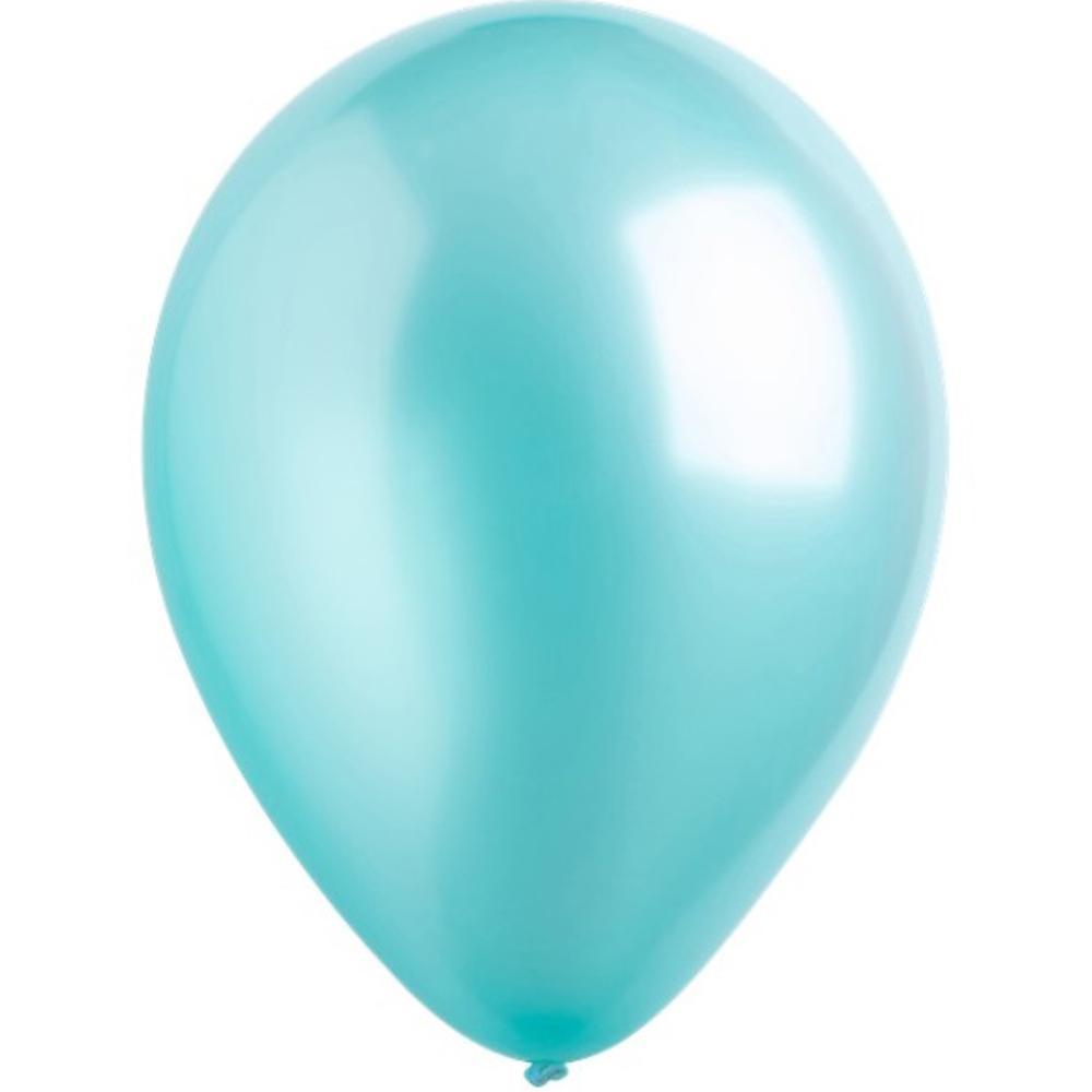 Robins Egg Blue Pearlized Latex Balloons 11in, 50pcs Balloons & Streamers - Party Centre - Party Centre