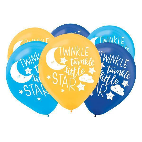 Twinkle Little Star Latex Balloons 12in, 15pcs Balloons & Streamers - Party Centre - Party Centre