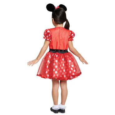 Toddler Red Minnie Mouse Deluxe Costume - Party Centre
