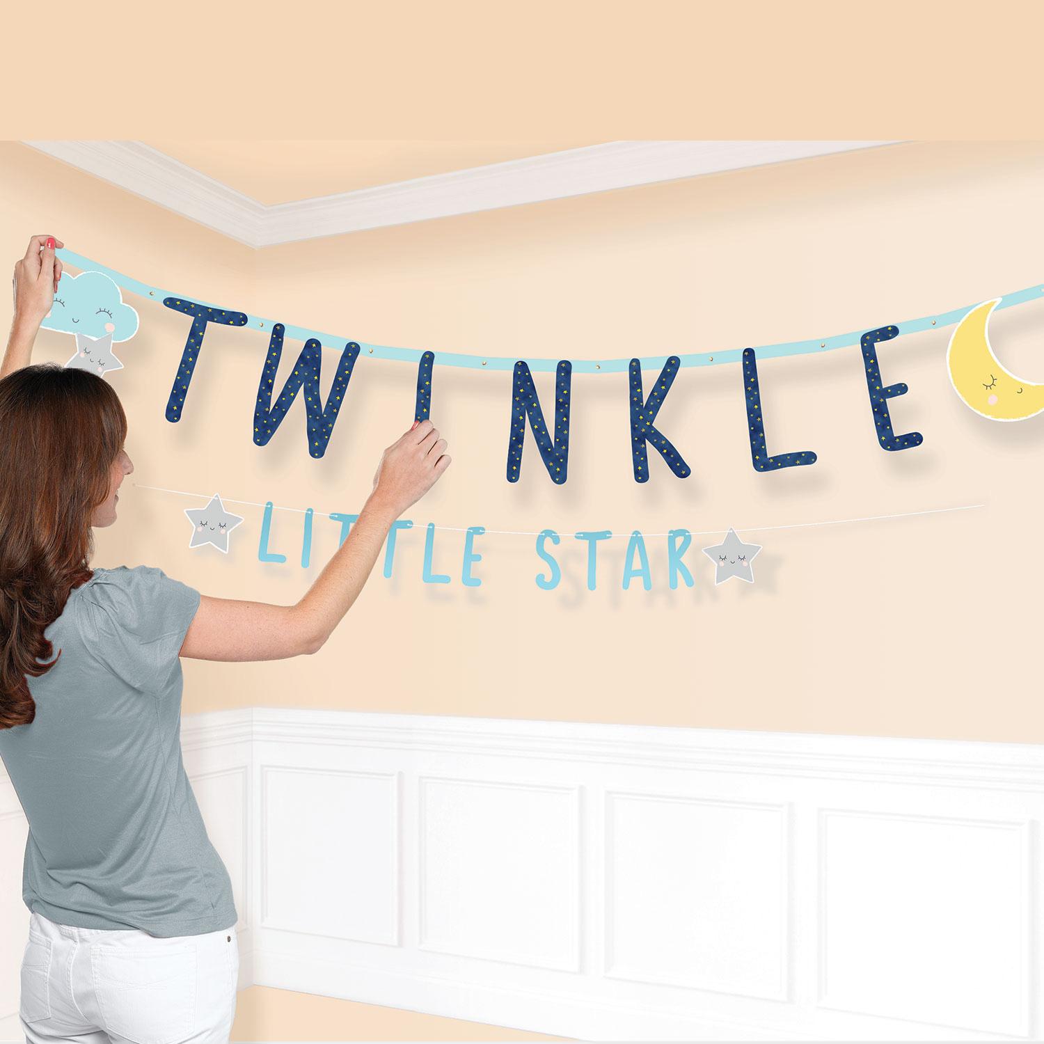 Twinkle Little Star Jumbo Letter Banner 2pcs Decorations - Party Centre - Party Centre