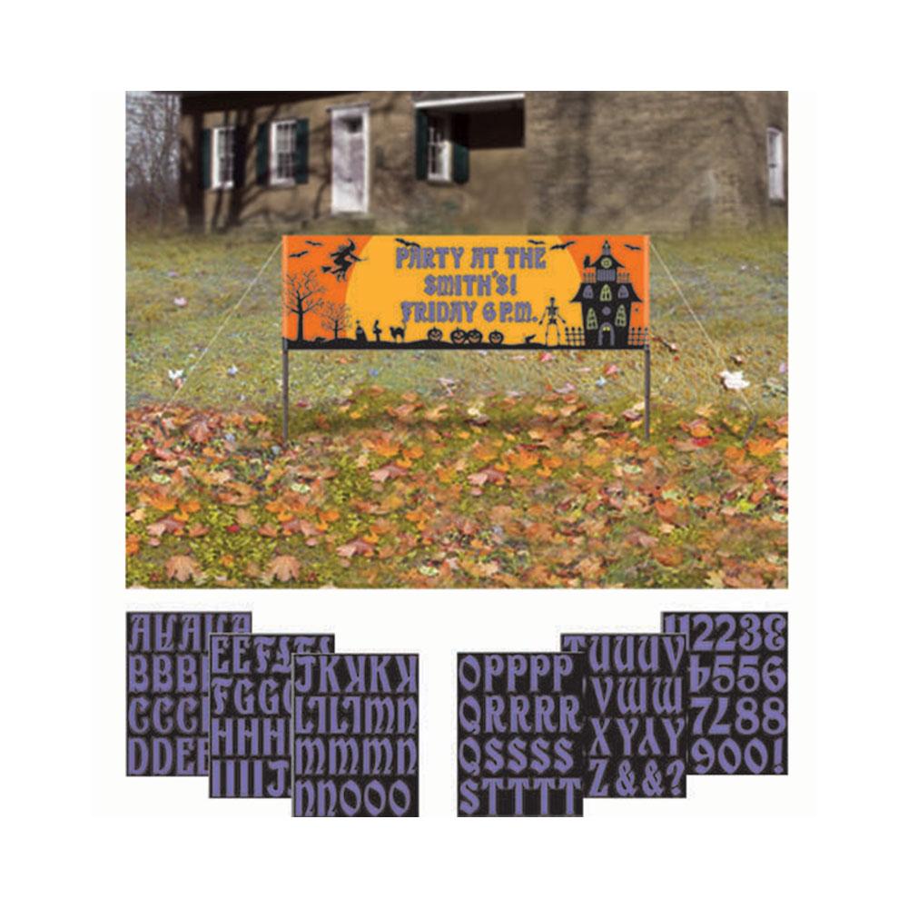 Halloween Personalized Yard Banner 48in Decorations - Party Centre - Party Centre