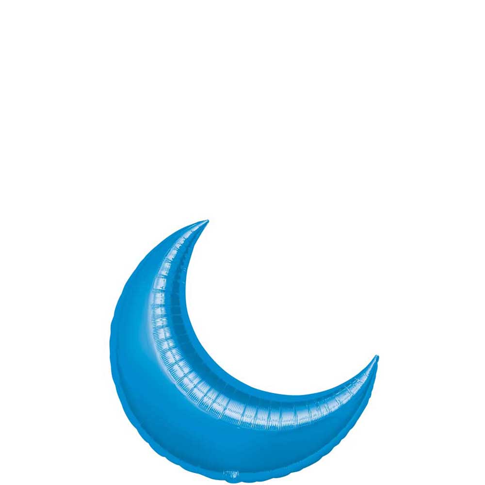 Blue Crescent Mini Shape Balloon 10in Balloons & Streamers - Party Centre - Party Centre