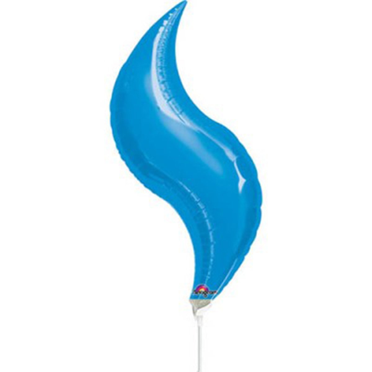Blue Curve Mini Shape Balloon 15in Balloons & Streamers - Party Centre - Party Centre