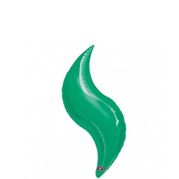 Green Curve Foil Balloon 28in Balloons & Streamers - Party Centre - Party Centre