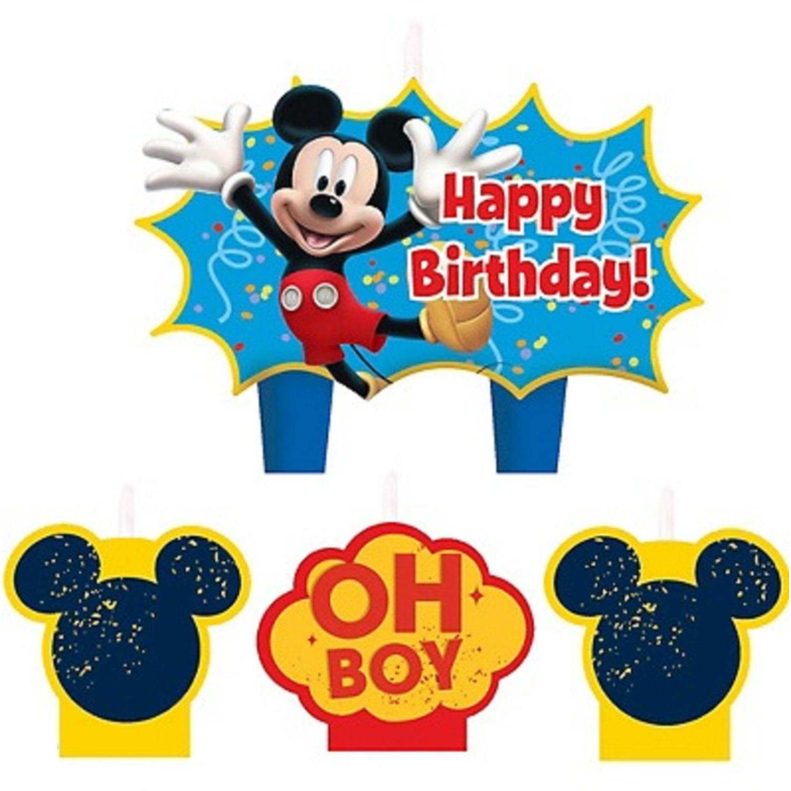 Mickey Mouse Molded Cake Candle Set Party Accessories - Party Centre - Party Centre
