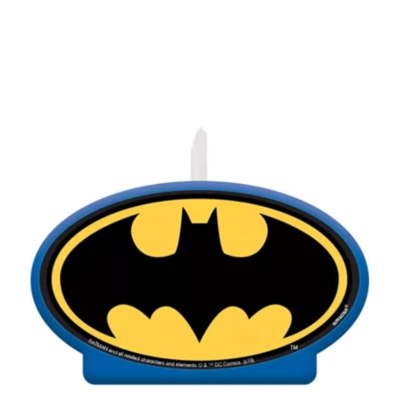 Batman Justice League Heroes Unite Birthday Candle - Party Centre