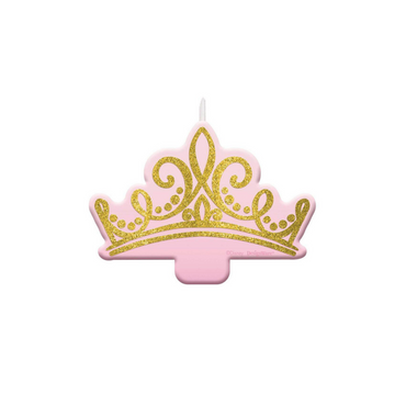 Disney Princess Once Upon A Time Glitter Candle - Party Centre