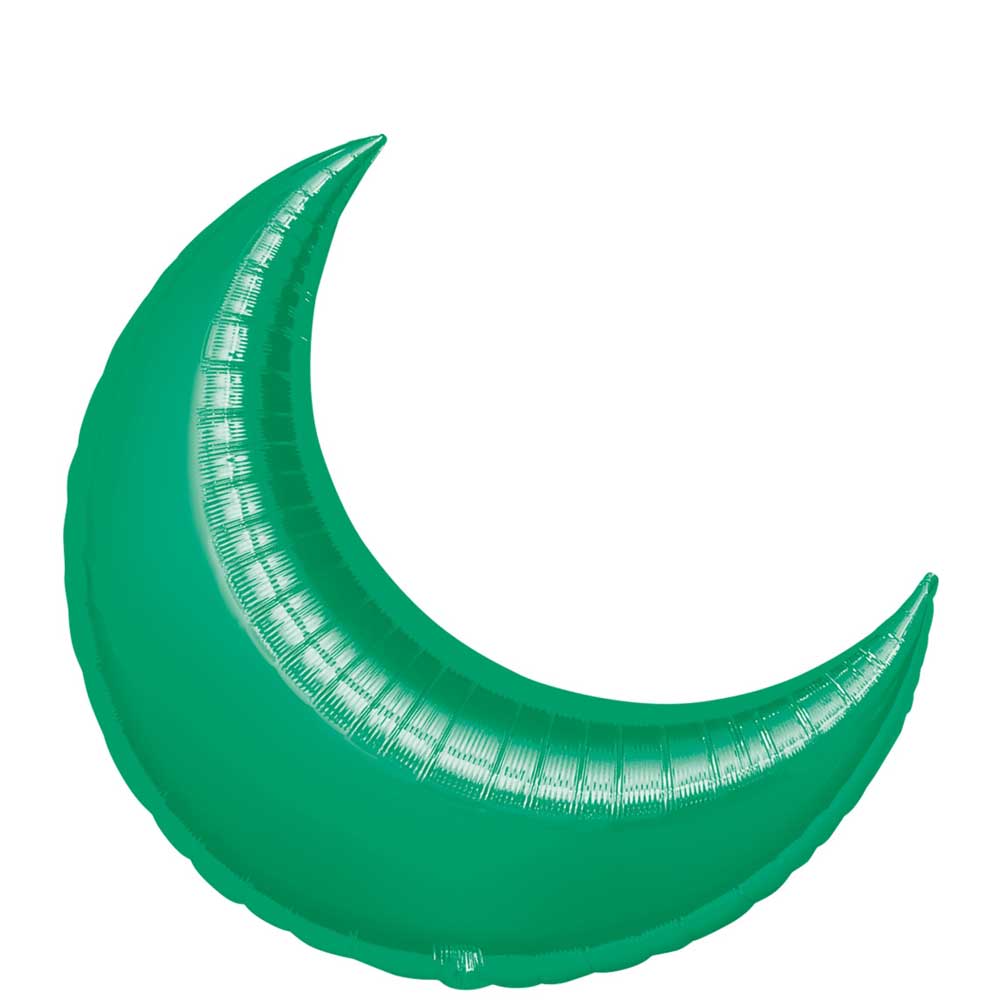 Green Crescent Super Shape Balloon  26in Balloons & Streamers - Party Centre - Party Centre