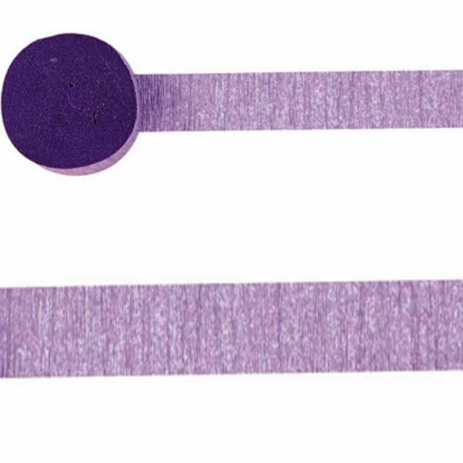 New Purple Crepe Streamer 4.4cmx24.7m Decorations - Party Centre - Party Centre