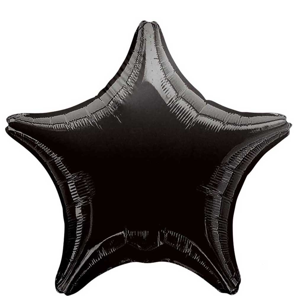 Black Jumbo Star Foil Balloon 32in Balloons & Streamers - Party Centre - Party Centre