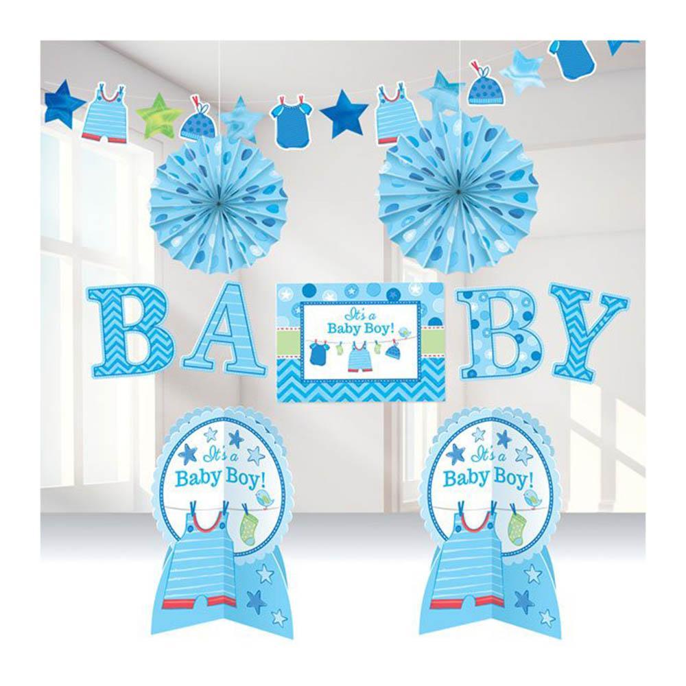 Shower With Love Boy Room Decorating Kit Decorations - Party Centre - Party Centre