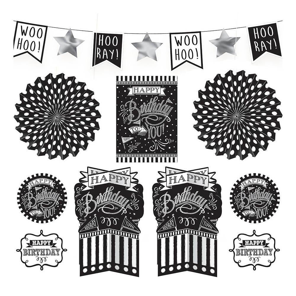 Chalkboard Birthday Room Decorating Kit Decorations - Party Centre - Party Centre