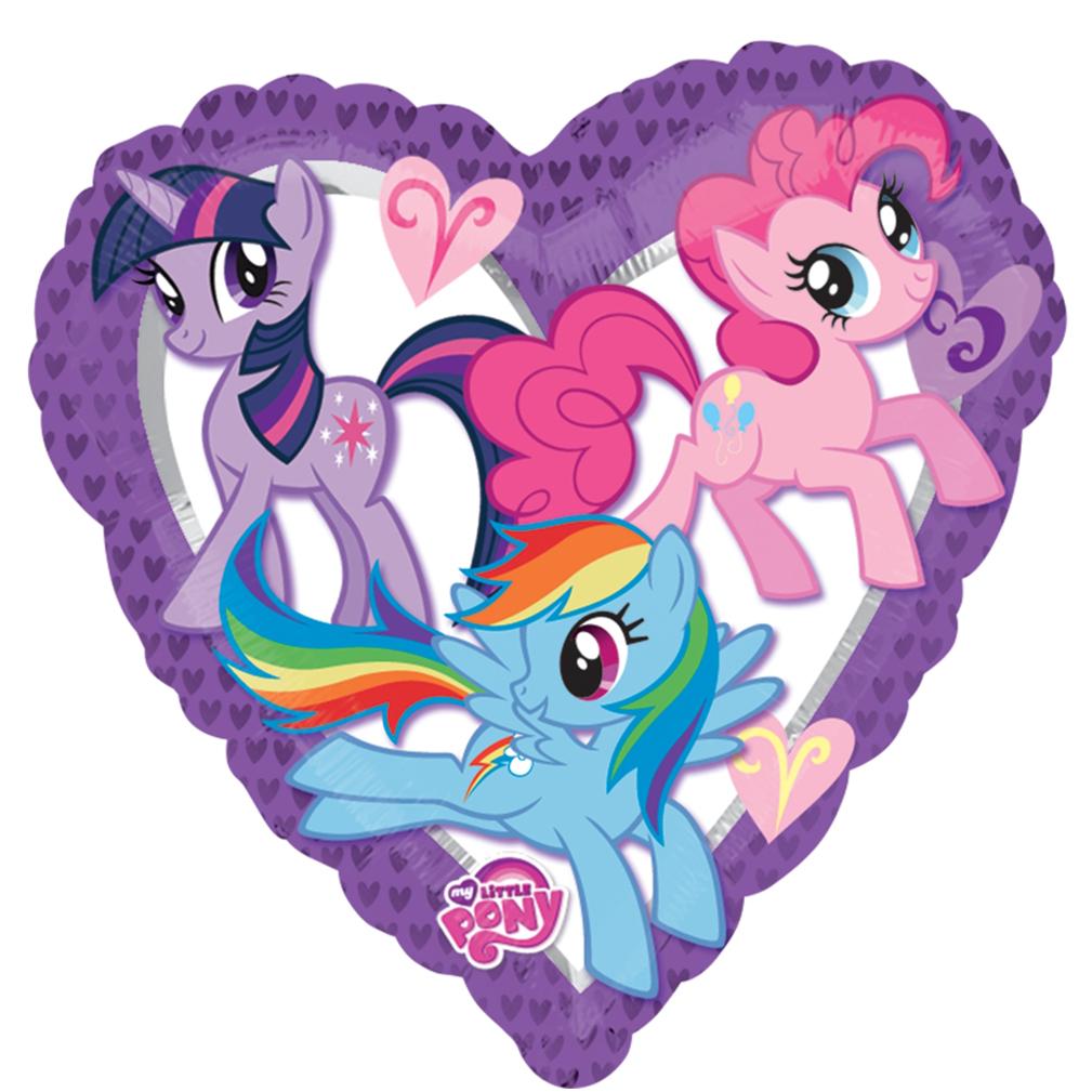 My Little Pony Heart Foil Balloon 18in Balloons & Streamers - Party Centre - Party Centre
