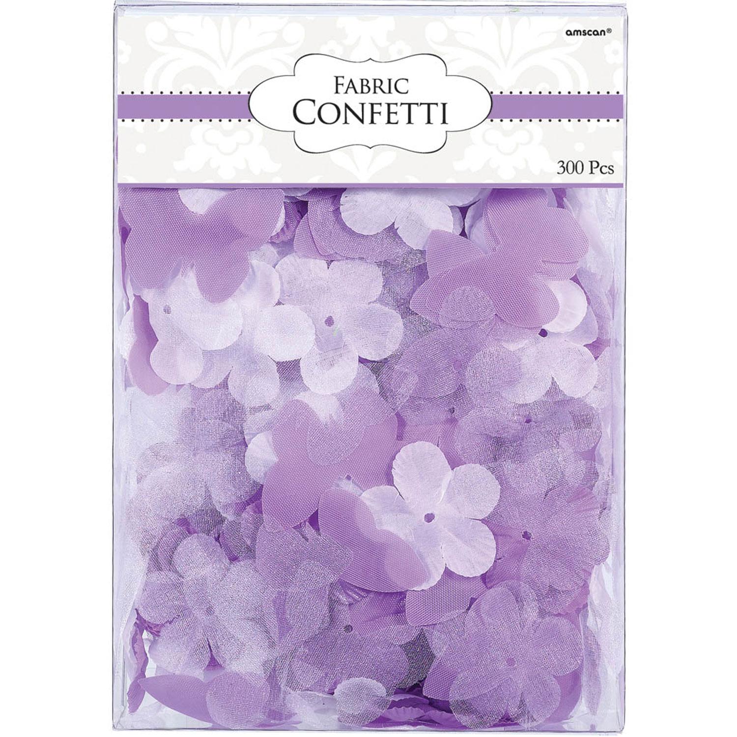 Butterfly Flower Fabric Lilac Confetti Decorations - Party Centre - Party Centre