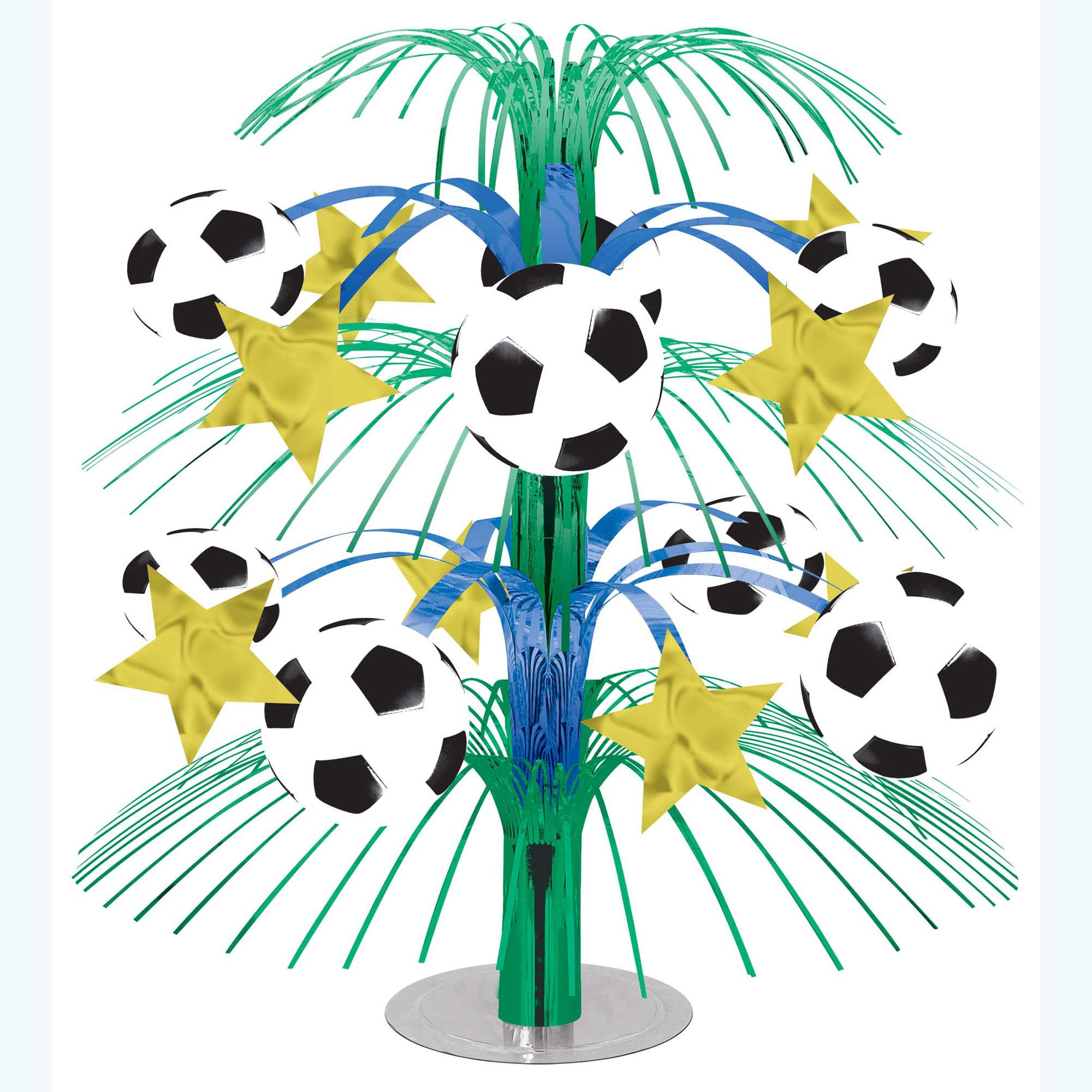 Soccer Cascade Centerpiece 18in Decorations - Party Centre - Party Centre