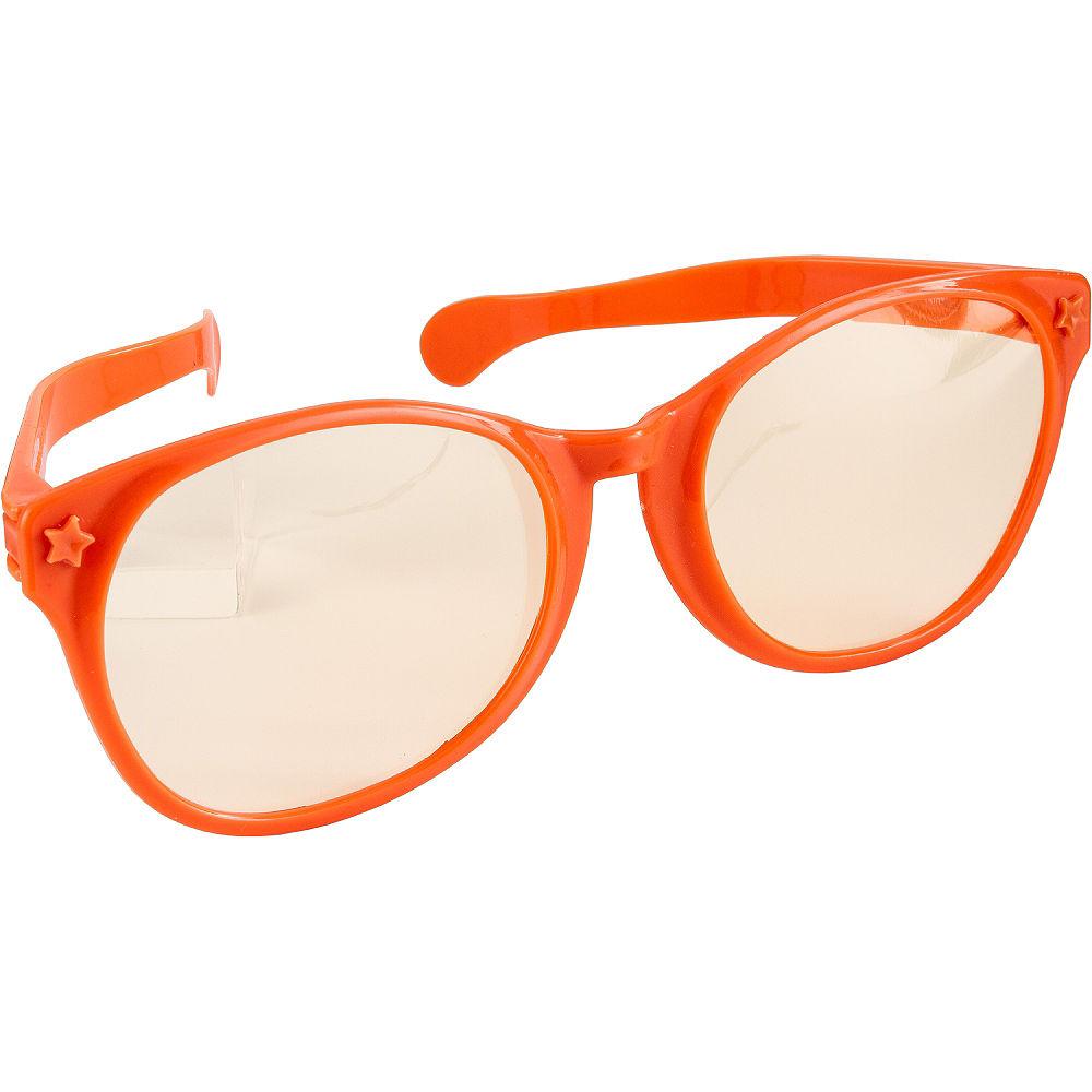 Orange Jumbo Glasses 11in Costumes & Apparel - Party Centre - Party Centre