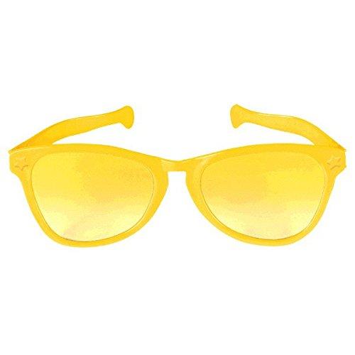 Yellow Jumbo Glasses 11in Costumes & Apparel - Party Centre - Party Centre