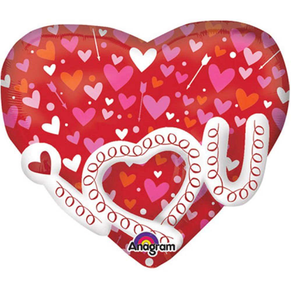 I Heart You Garland Super Shape Balloon Balloons & Streamers - Party Centre - Party Centre
