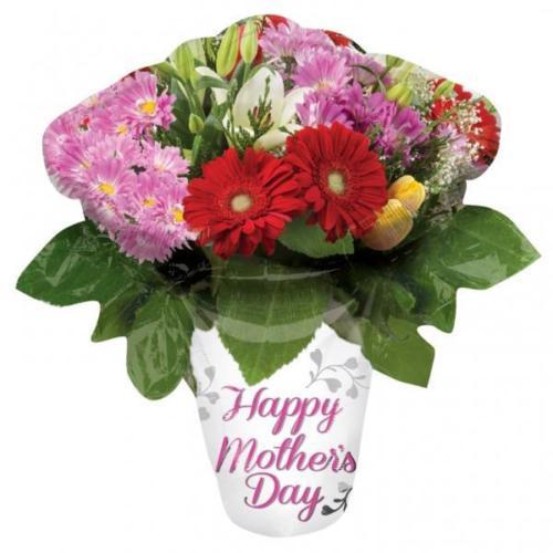 Happy Mothers Day Flower Vase Super Shape Foil Balloon Balloons & Streamers - Party Centre - Party Centre