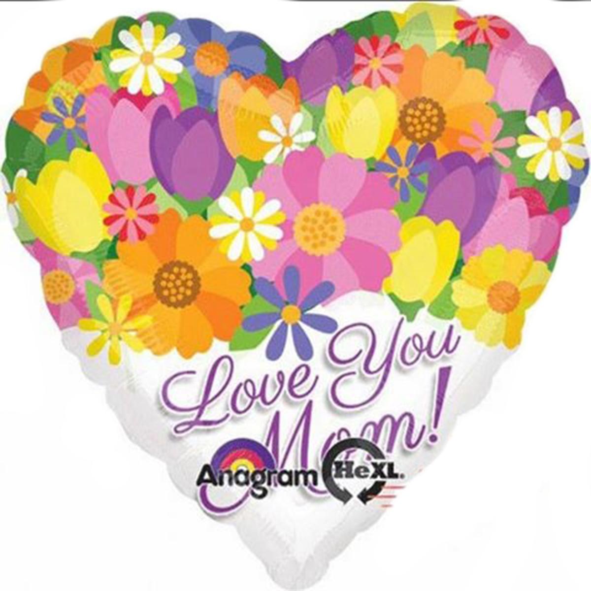 Love You Mom Bouquet Balloon 28in Balloons & Streamers - Party Centre - Party Centre