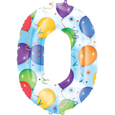 Number Balloons & Streamers SuperShape Foil Balloons - Party Centre