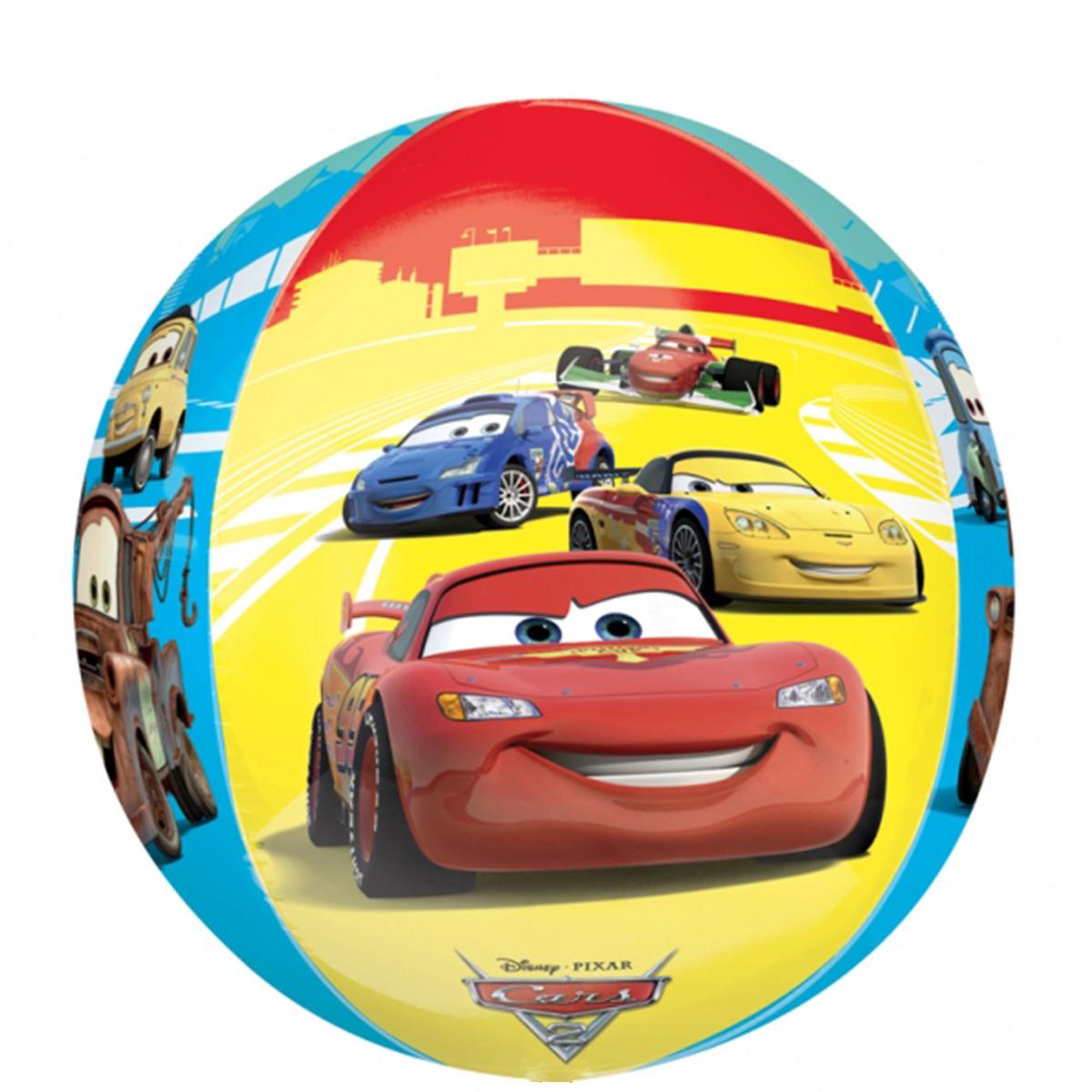 Cars Orbz Balloon 38x40cm Balloons & Streamers - Party Centre - Party Centre