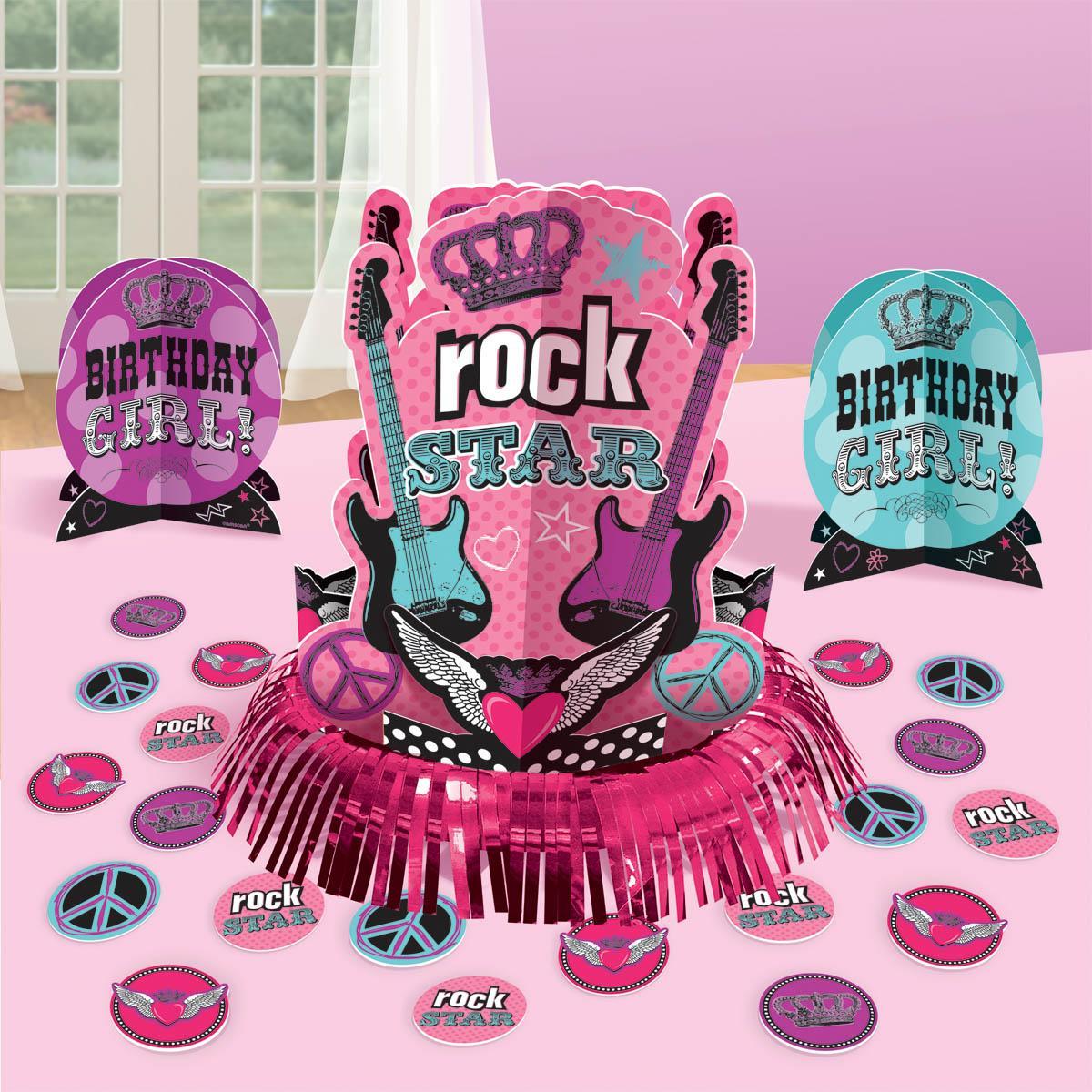 Rocker Princess Table Decorating Kit Decorations - Party Centre - Party Centre