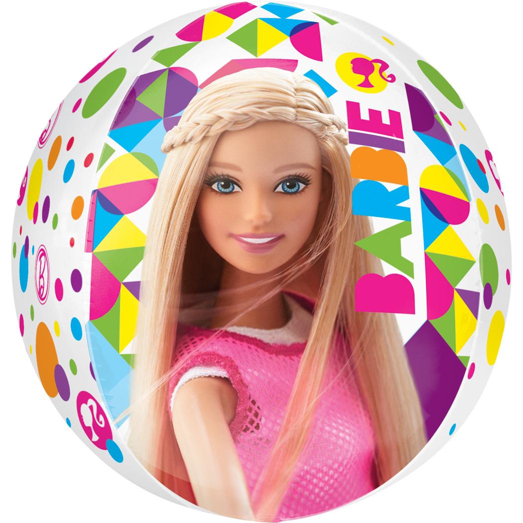 Barbie Sparkle Orbz Balloon 38x40cm Balloons & Streamers - Party Centre - Party Centre