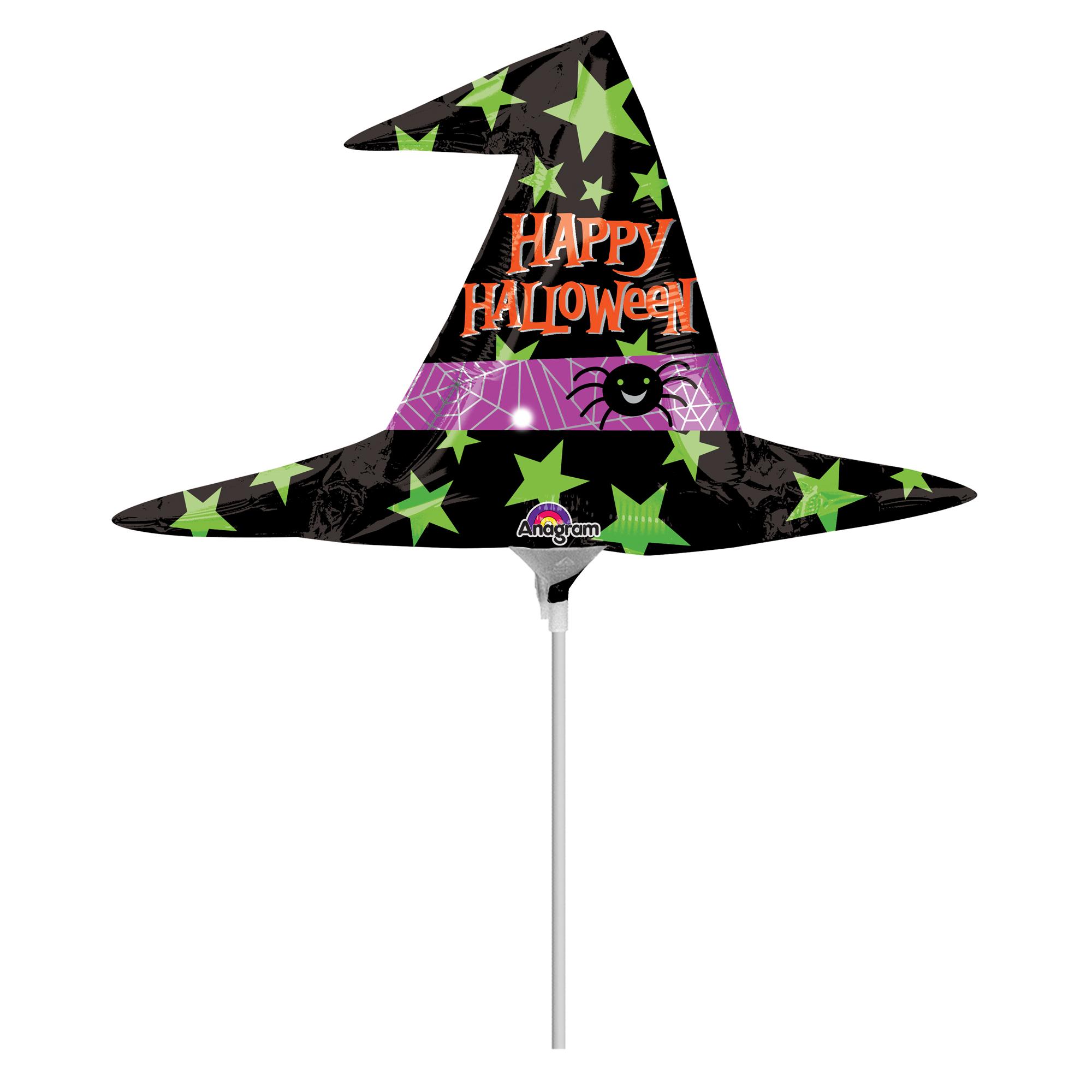 Halloween Witch Hat Mini Shape Foil Balloon Balloons & Streamers - Party Centre - Party Centre