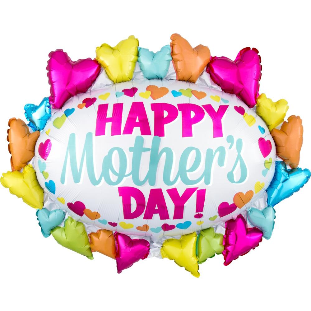 Happy Mother's Day Marquee SuperShape Balloon 78x63cm Balloons & Streamers - Party Centre - Party Centre