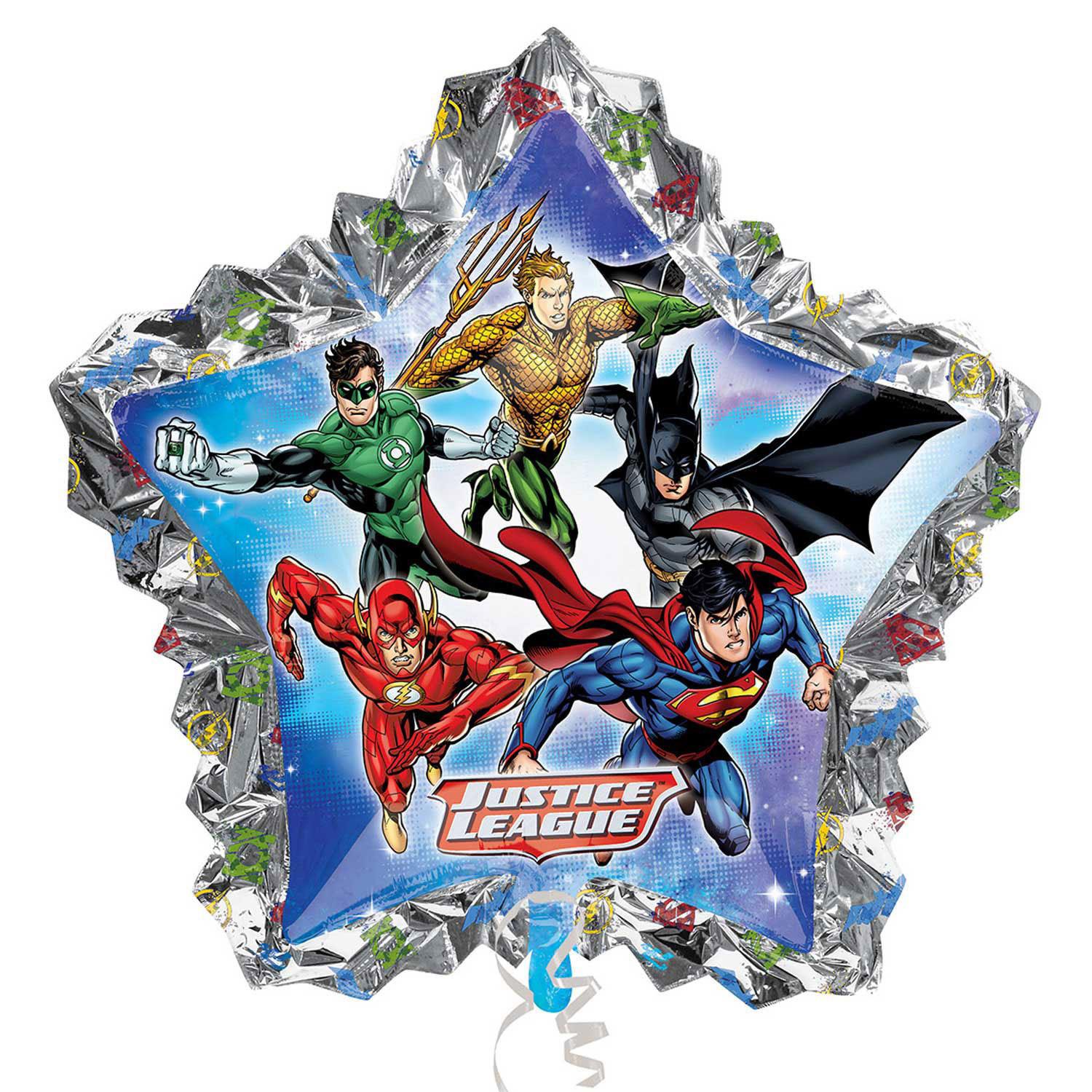 Justice League SuperShape Balloon 34x32in Balloons & Streamers - Party Centre - Party Centre