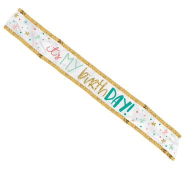Happy Cake Day Sash Fabric - Party Centre