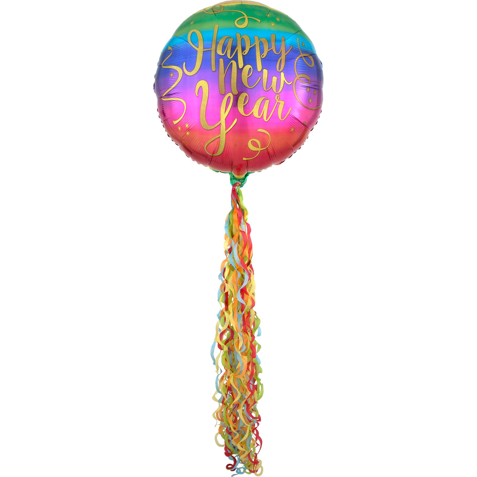 Colorful New Year Pom Pom Airwalkers 81x218cm Balloons & Streamers - Party Centre - Party Centre