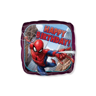 Spider-Man Happy Birthday Foil Balloon 45cm - Party Centre