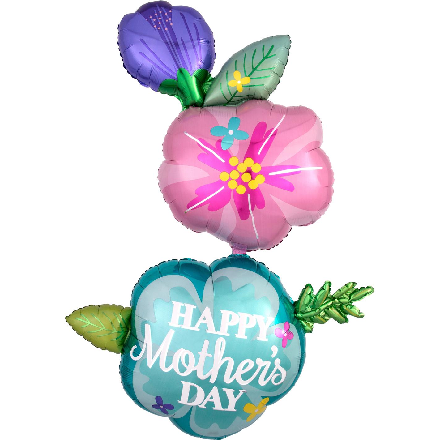 Mothers Day Fancy Flower Giant Multi-Balloon 40x56in Balloons & Streamers - Party Centre - Party Centre