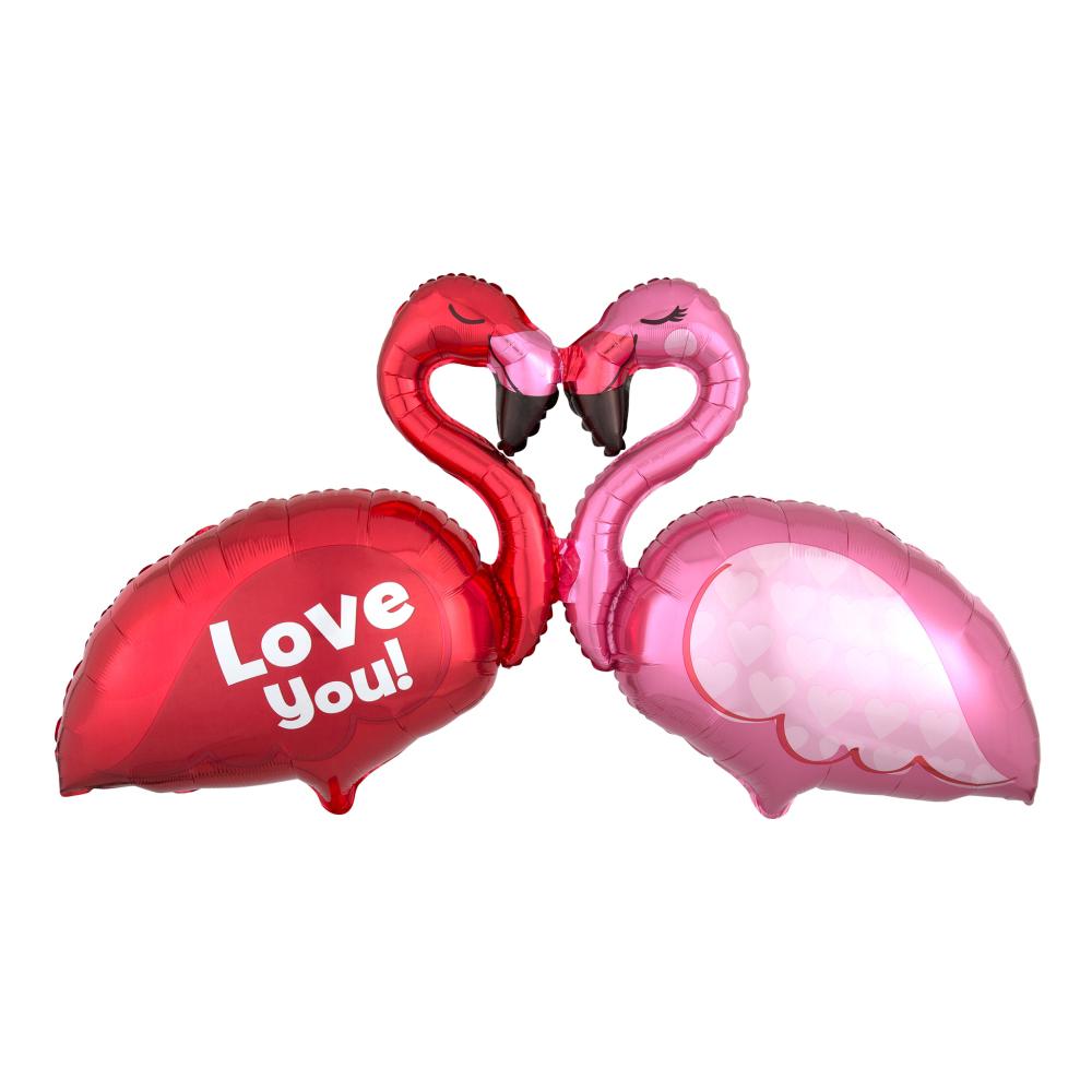Love Flamingos Specialty Giant Foil Balloon 116x63cm Balloons & Streamers - Party Centre - Party Centre