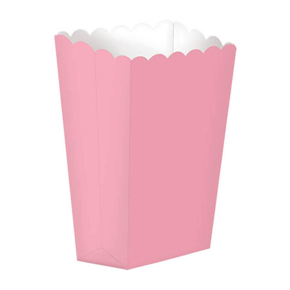 New Pink Paper Popcorn Boxes 5pcs Favours - Party Centre - Party Centre