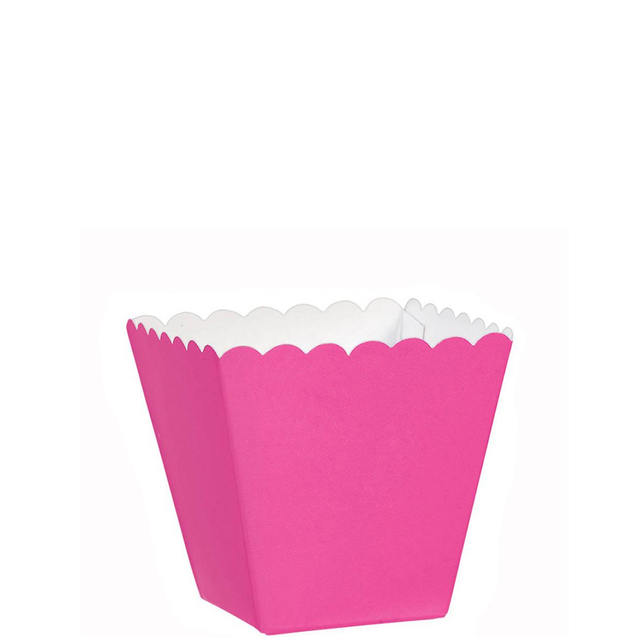 Bright Pink Scalloped Favor Boxes 100pcs Favours - Party Centre - Party Centre